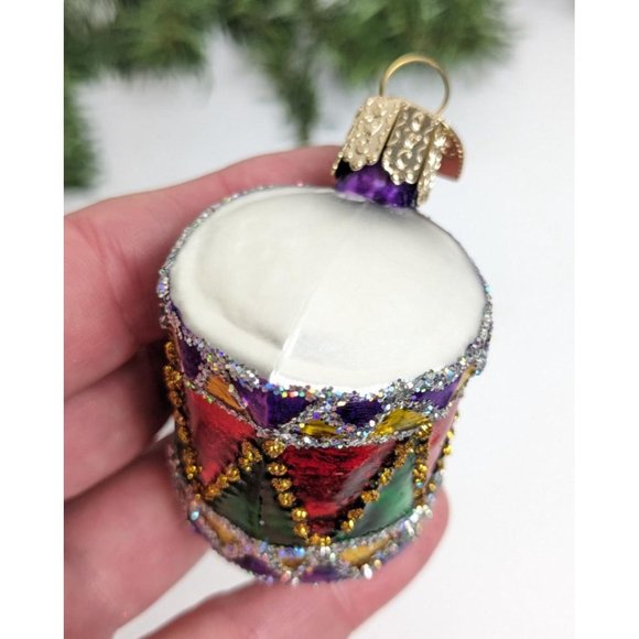 Fancy Drum Retired Old World Christmas Ornament - Picture 5 of 5